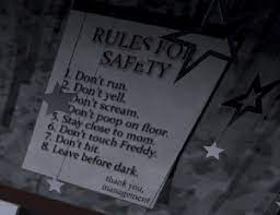 the 8 rules of safety of fnaf 1 five