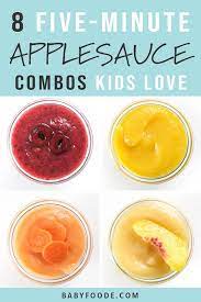 minute applesauce combos for toddlers