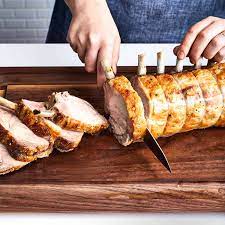 butcher and roast a bone in pork loin