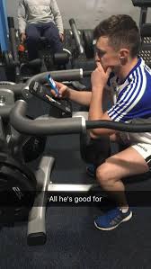 mon snapchats sent from the gym