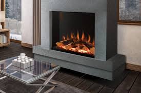 3 Sided Modern Fireplaces