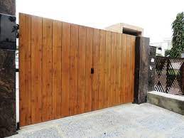 wooden swing wood exterior gate for
