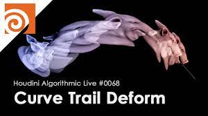 Houdini Algorithmic Live #068 - Curve Trail Deform - YouTube