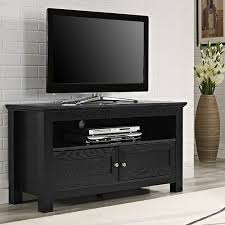 It is important to have something that's reliable, affordable and complements your living space. Walker Edison Modern Tv Stand Cabinet For Most Flat Panel Tvs Up To 50 Black Bb44csbl Best Buy Tv Stand Wood Black Tv Stand Tv Stand Console