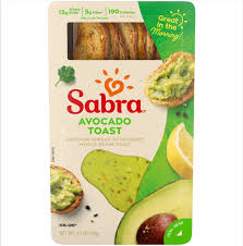 sabra breakfast avocado toast 2 7 oz