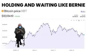 Defying all odds, dogecoin is now worth $40 billion, and its price has risen by a whopping 300% in the last dogecoin is a cryptocurrency based on the doge meme, which rose to popularity in late 2013. Bitcoin Holding And Waiting Like Bernie Meme Finance Memes Tips Photos Videos