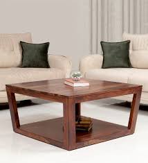 Buy Oberon Coffee Table In Natural Teak Finish By Mintwud