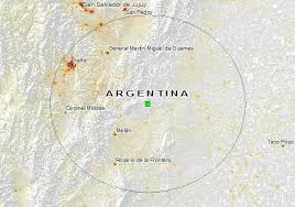 Los fogoneros políticos de la declaración. Overall Green Earthquake Alert In Argentina On 11 Nov 2017 04 20 Utc