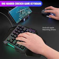Bàn phím chuyên game có dây K13 35 phím với đèn nền LED Bàn phím một tay  tiện dụng chơi game PUBG, OW LOL - hàng chính hãng