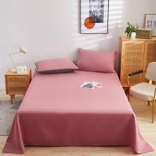 solid color bed sheet cotton