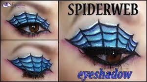 spider web eyeshadow halloween makeup