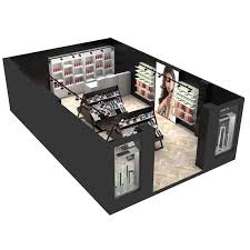 cosmetic kiosk with makeup cosmetic