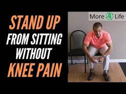 knee pain when standing up from sitting