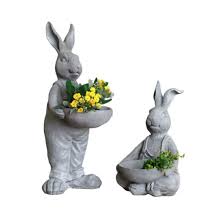 Large Stand Bunny Garden Statue Huge