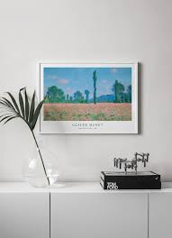 Monet Poppy Field Giverny Poster