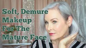 soft demure makeup for the face