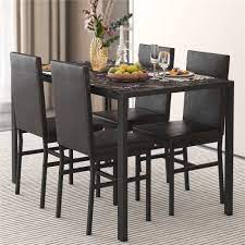5 piece dining room table set modern