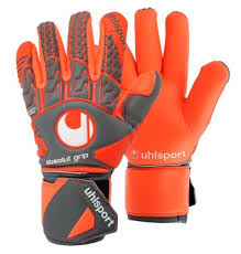 Details About Uhlsport Men Gk Absolut Grip Goalkeeper Orange Gray Gloves Soccer Ul 105402