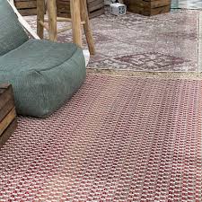 sienna red polypropylene outdoor rug