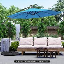 Patio Solar Powered Cantilever Umbrella