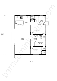 40x50 Barndominium Floor Plans 8