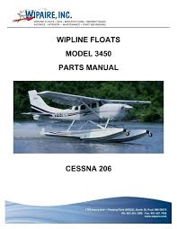 model 3450 parts manual for cessna 206