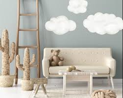 Cloud Wall Decals 3 Pack White Fluffy
