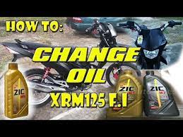 how to change oil honda xrm 125 fi