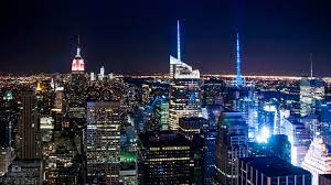 New York Skyline At Night 4k Wallpaper ...