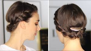 Tuto Coiffure Cheveux Courts - YouTube