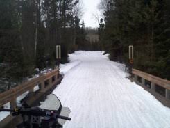north s state snowmobile trail