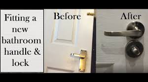 fitting a new bathroom handle and lock