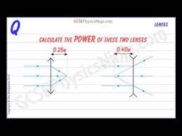 Lens Power Calculation Physics Of