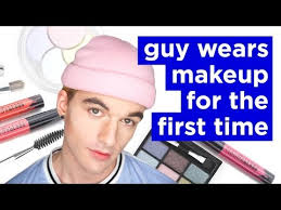 guy wears makeup for a day wearing