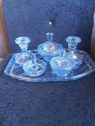 Beautiful Art Deco Vintage Baby Blue