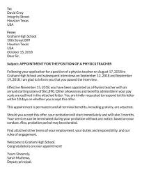 22 teacher appointment letter sles
