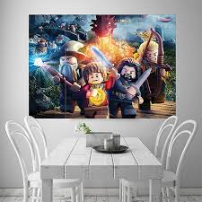 Lego The Hobbit Block Giant Wall Art Poster