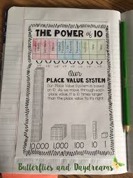 Place Value Practice The Power Of 10 Notebook Charts