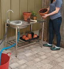 stainless steel outdoor wash table