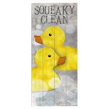 Squeaky Clean Wall Decor Rubber Ducky