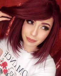 The copper undertones in cardi's skin help balance out the shade, and it gets an extra shot of color from her gold hair accessories. Burgundy Hair Colour For Brown Skin Novocom Top