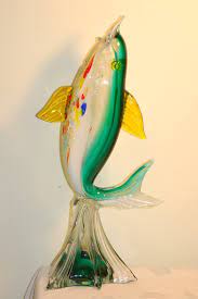 Large Murano Glass Fish Figurine