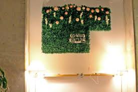 Faux Boxwood Accent Wall