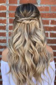 There are two ways to doing this hairstyle: 42 Half Up Half Down Wedding Hairstyles Ideas Half Up Half Down Wedding Hairstyles Ideas Simple Elegant On Blon Hair Styles Thick Hair Styles Down Hairstyles