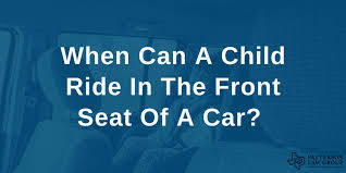 Child Ride In The Front Seat Of A Car