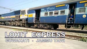 Lohit Express From Guwahati To Jammu Tawi With Sguj Emd Wdp4d At Chiheru Phagwara