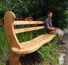 Wavy Oak Bench Garden Sculpture Buy