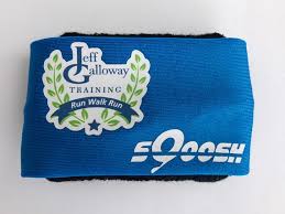 Sqoosh Jeff Galloway Limited Edition Runners Sweatband Wristband Sweat Band Non Headband Run Walk Run