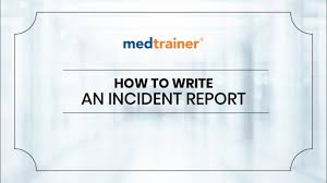how to write an incident report you