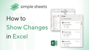 how to show changes in excel new